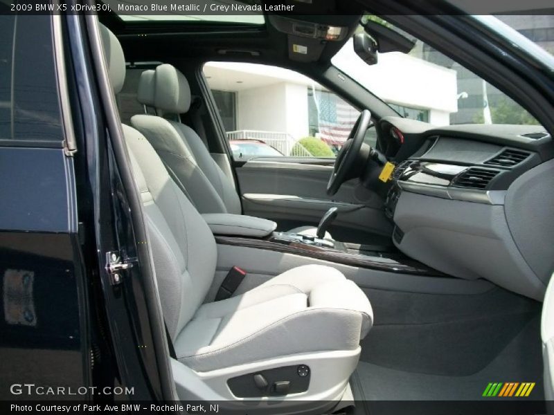 Monaco Blue Metallic / Grey Nevada Leather 2009 BMW X5 xDrive30i