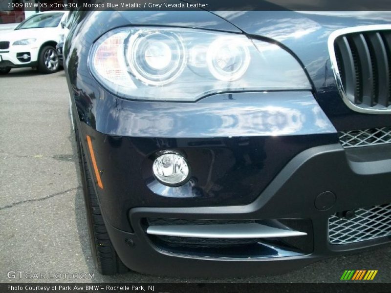Monaco Blue Metallic / Grey Nevada Leather 2009 BMW X5 xDrive30i