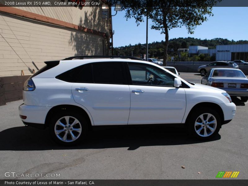 Crystal White / Light Gray 2008 Lexus RX 350 AWD