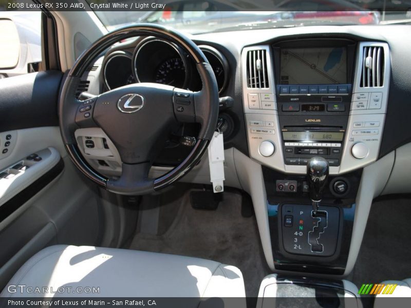 Crystal White / Light Gray 2008 Lexus RX 350 AWD
