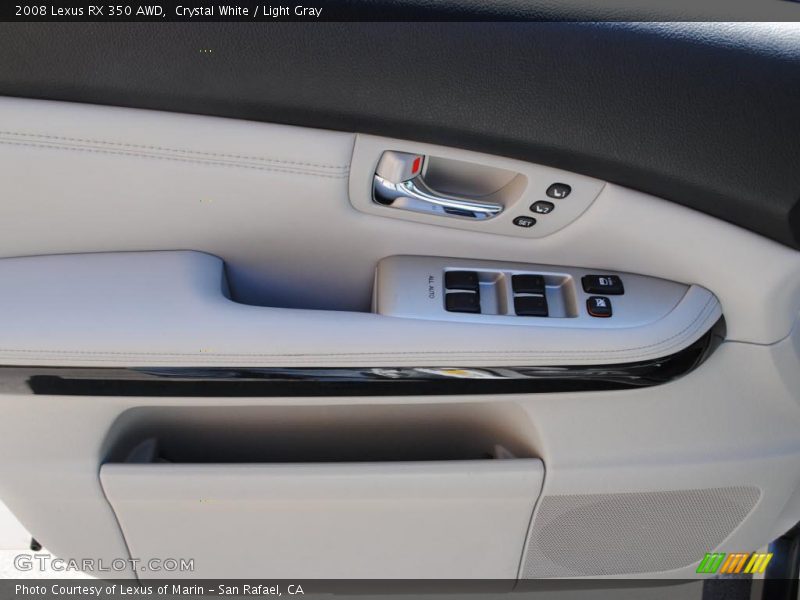Crystal White / Light Gray 2008 Lexus RX 350 AWD