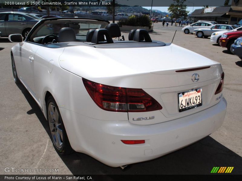 Starfire White Pearl / Black 2010 Lexus IS 250C Convertible