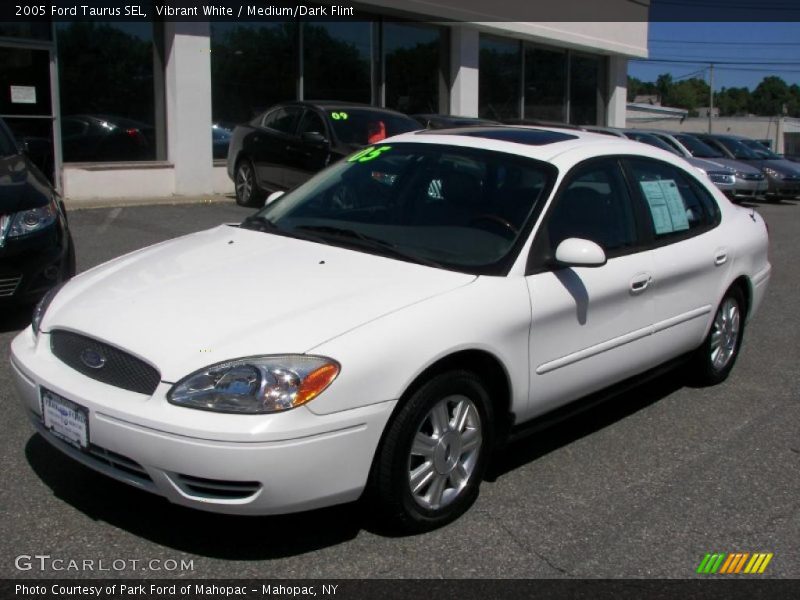 Vibrant White / Medium/Dark Flint 2005 Ford Taurus SEL