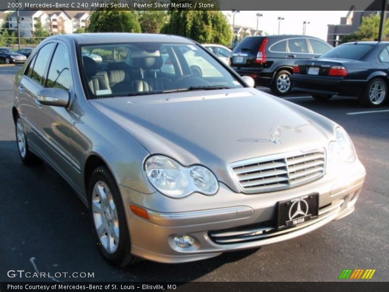 Pewter Silver Metallic / Stone 2005 Mercedes-Benz C 240 4Matic Sedan
