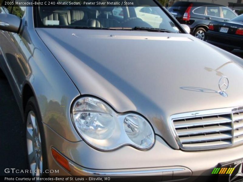 Pewter Silver Metallic / Stone 2005 Mercedes-Benz C 240 4Matic Sedan