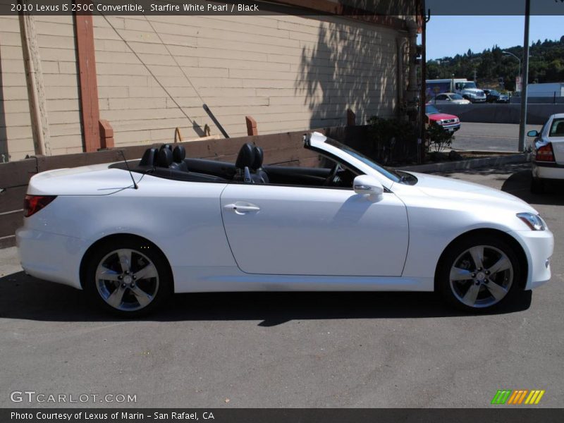 Starfire White Pearl / Black 2010 Lexus IS 250C Convertible