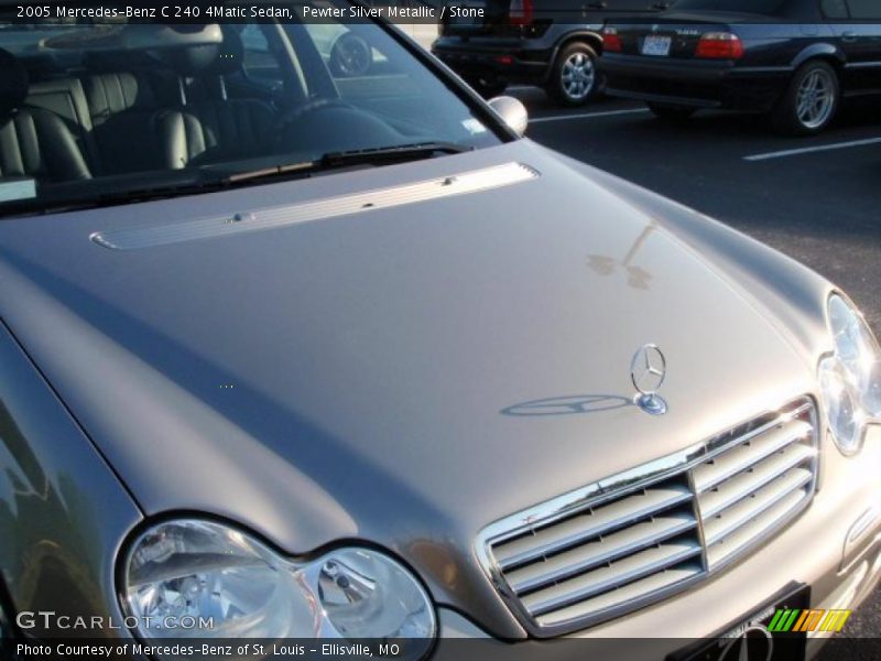 Pewter Silver Metallic / Stone 2005 Mercedes-Benz C 240 4Matic Sedan