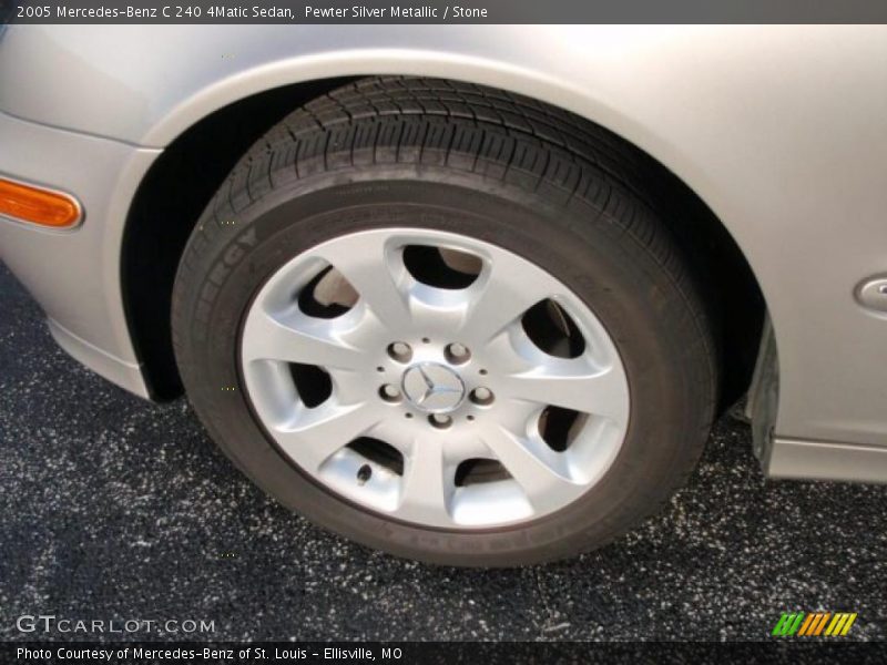 Pewter Silver Metallic / Stone 2005 Mercedes-Benz C 240 4Matic Sedan