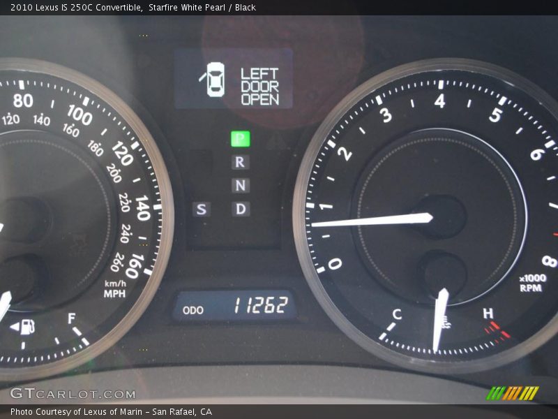 Starfire White Pearl / Black 2010 Lexus IS 250C Convertible