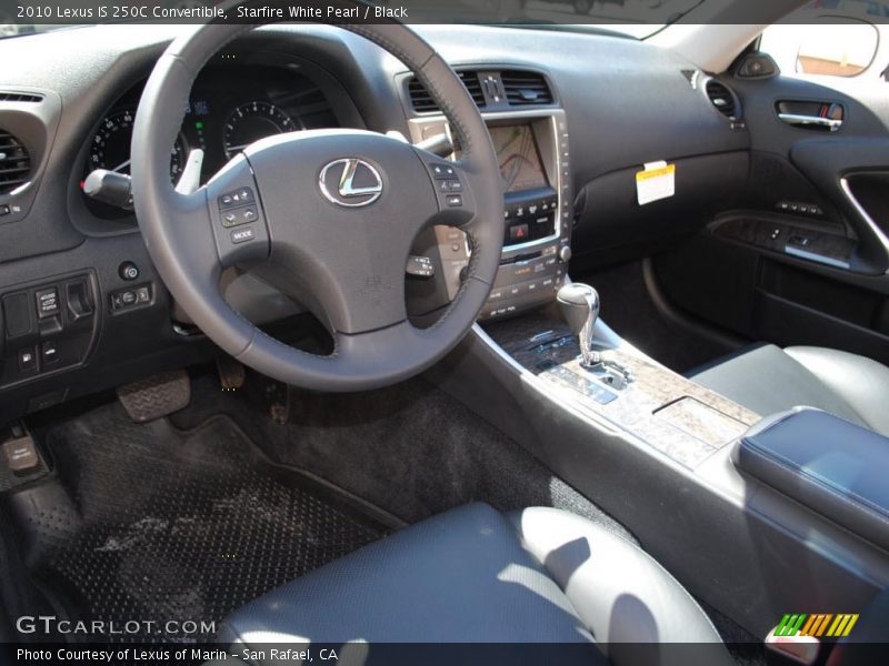 Starfire White Pearl / Black 2010 Lexus IS 250C Convertible