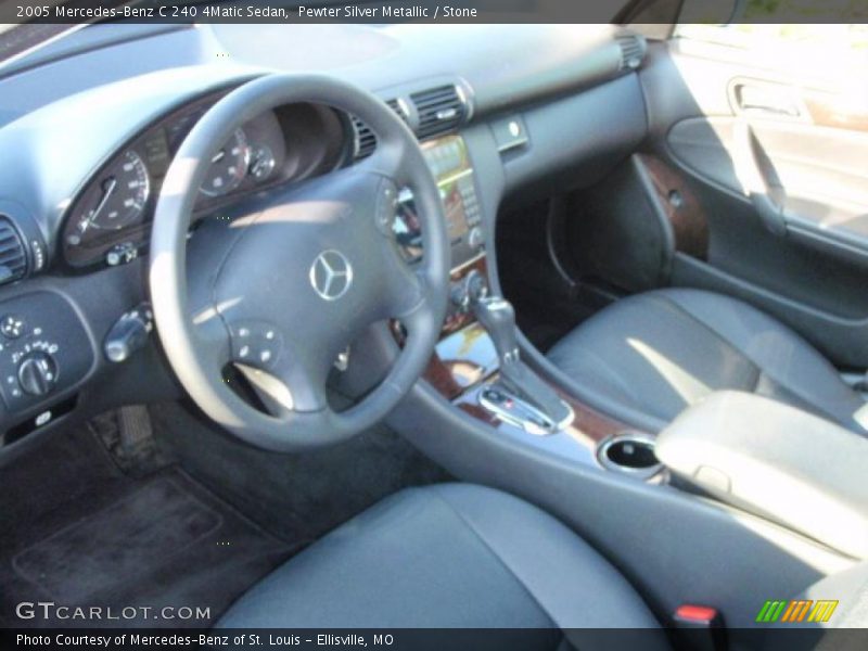Pewter Silver Metallic / Stone 2005 Mercedes-Benz C 240 4Matic Sedan