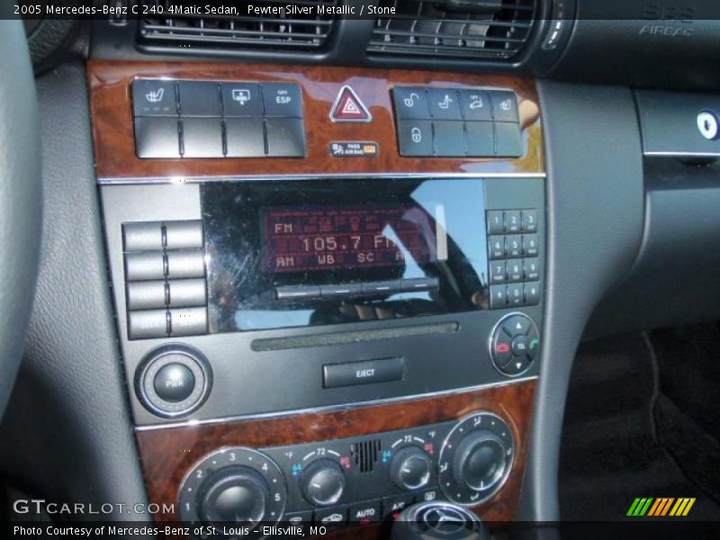 Pewter Silver Metallic / Stone 2005 Mercedes-Benz C 240 4Matic Sedan