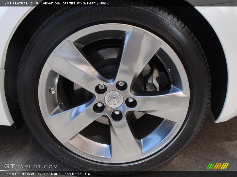 Starfire White Pearl / Black 2010 Lexus IS 250C Convertible