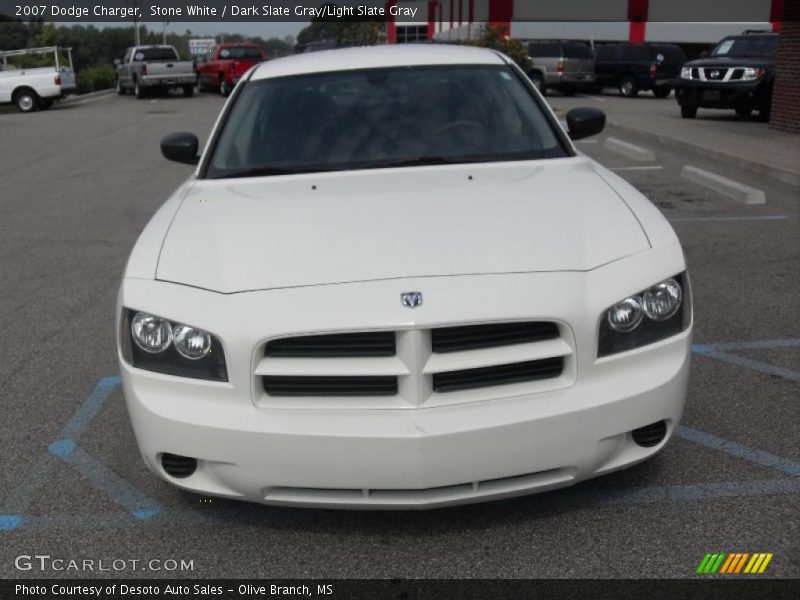 Stone White / Dark Slate Gray/Light Slate Gray 2007 Dodge Charger