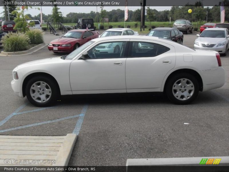 Stone White / Dark Slate Gray/Light Slate Gray 2007 Dodge Charger