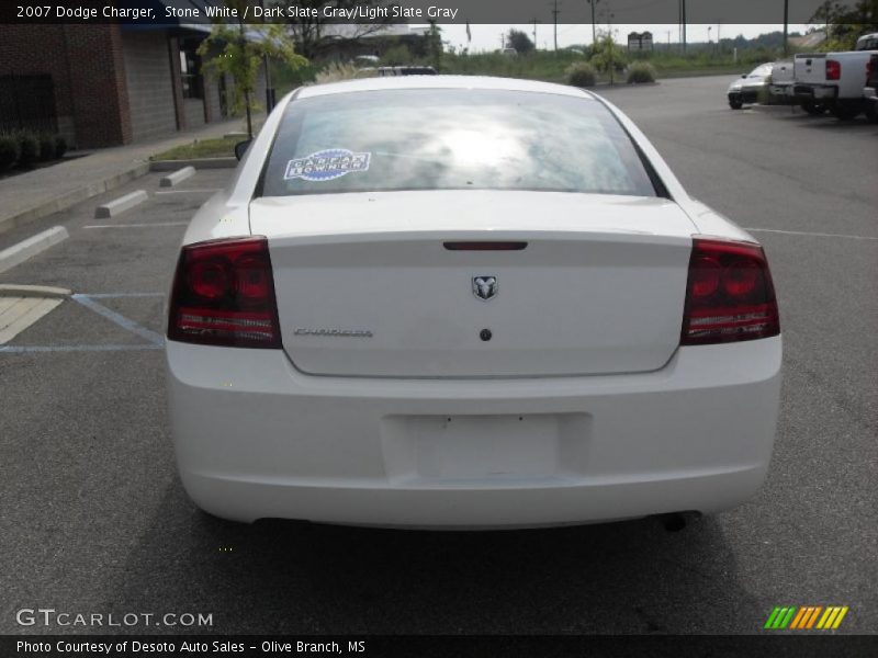 Stone White / Dark Slate Gray/Light Slate Gray 2007 Dodge Charger