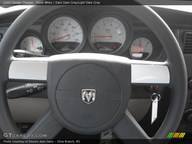 Stone White / Dark Slate Gray/Light Slate Gray 2007 Dodge Charger