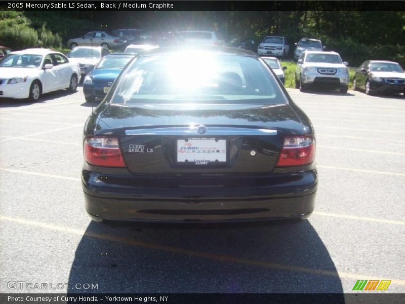 Black / Medium Graphite 2005 Mercury Sable LS Sedan