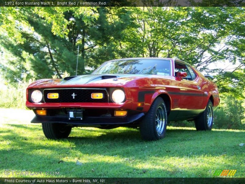 Bright Red / Vermillion Red 1971 Ford Mustang Mach 1