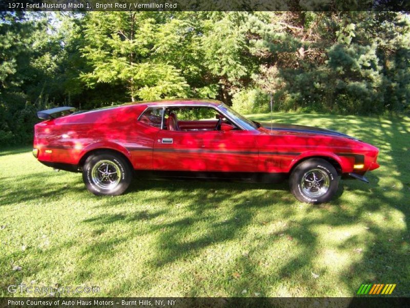 Bright Red / Vermillion Red 1971 Ford Mustang Mach 1