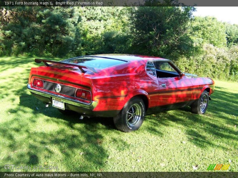 Bright Red / Vermillion Red 1971 Ford Mustang Mach 1