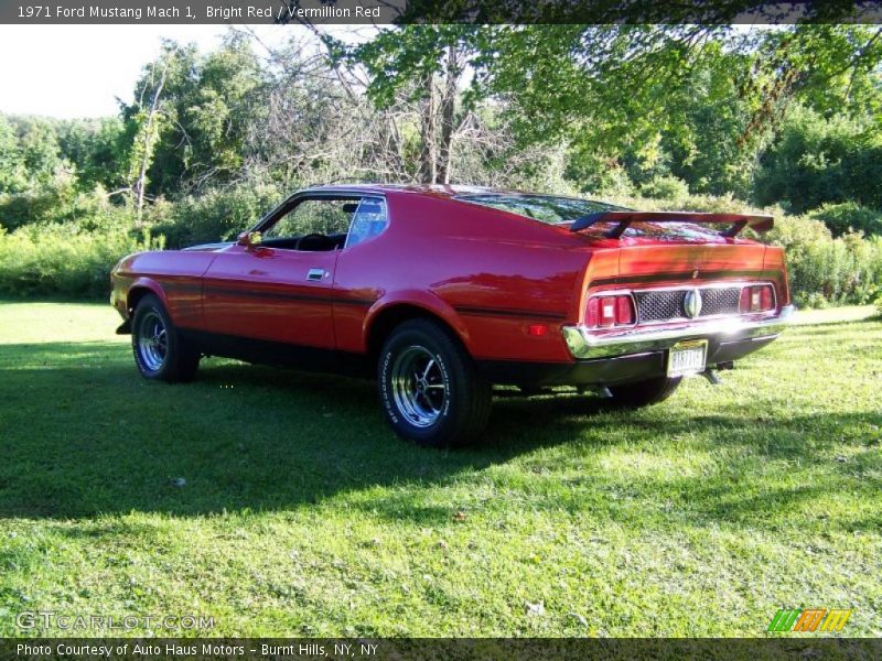 Bright Red / Vermillion Red 1971 Ford Mustang Mach 1
