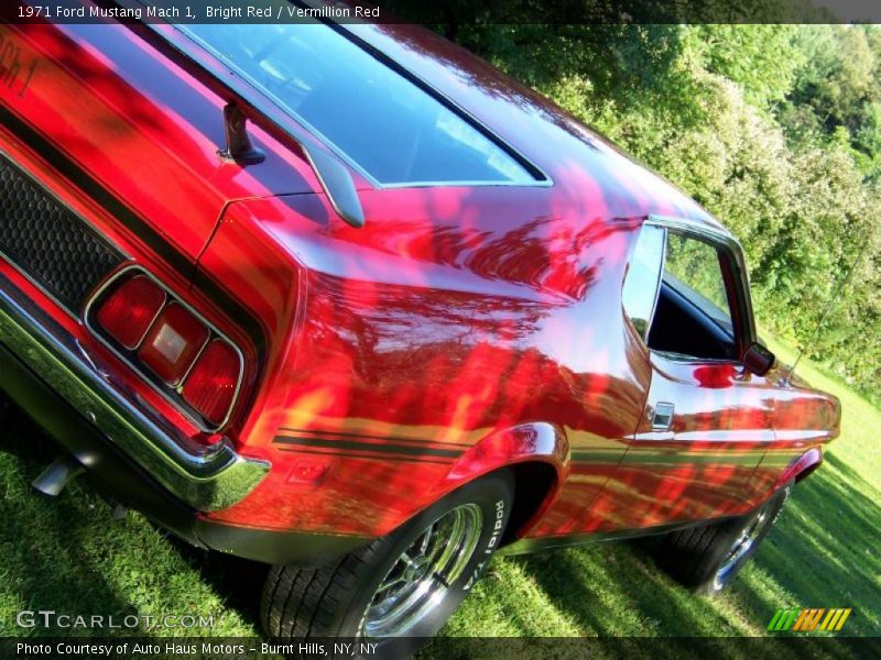Bright Red / Vermillion Red 1971 Ford Mustang Mach 1