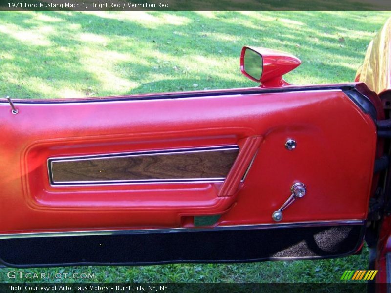 Bright Red / Vermillion Red 1971 Ford Mustang Mach 1