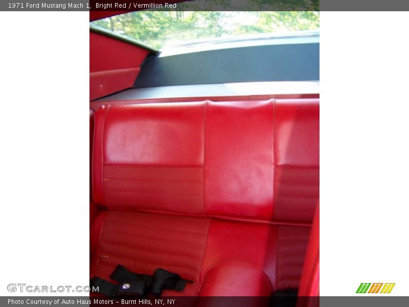 Bright Red / Vermillion Red 1971 Ford Mustang Mach 1
