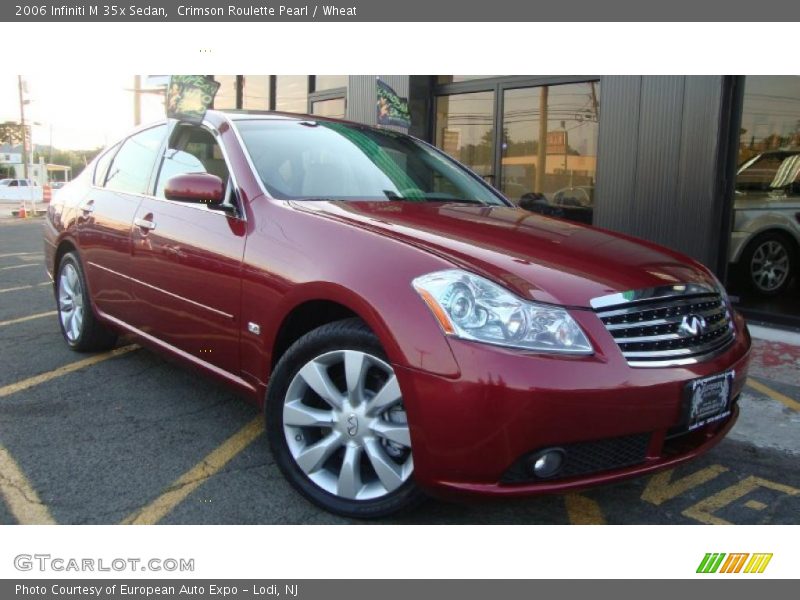 Crimson Roulette Pearl / Wheat 2006 Infiniti M 35x Sedan
