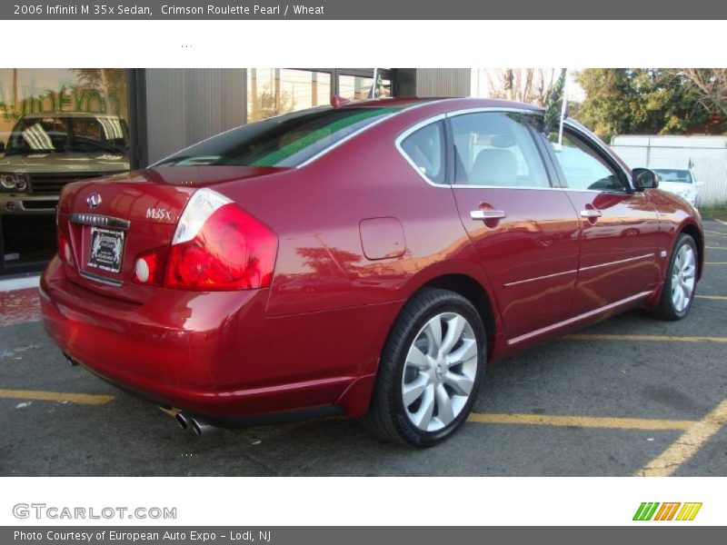 Crimson Roulette Pearl / Wheat 2006 Infiniti M 35x Sedan
