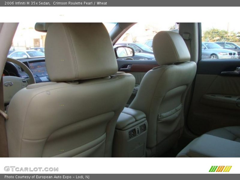Crimson Roulette Pearl / Wheat 2006 Infiniti M 35x Sedan