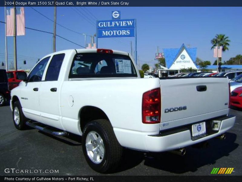 Bright White / Dark Slate Gray 2004 Dodge Ram 1500 SLT Quad Cab