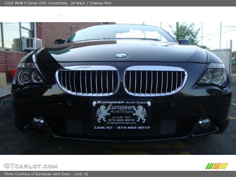Jet Black / Chateau Red 2005 BMW 6 Series 645i Convertible