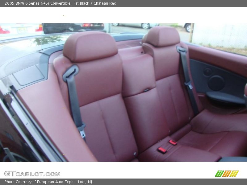Jet Black / Chateau Red 2005 BMW 6 Series 645i Convertible