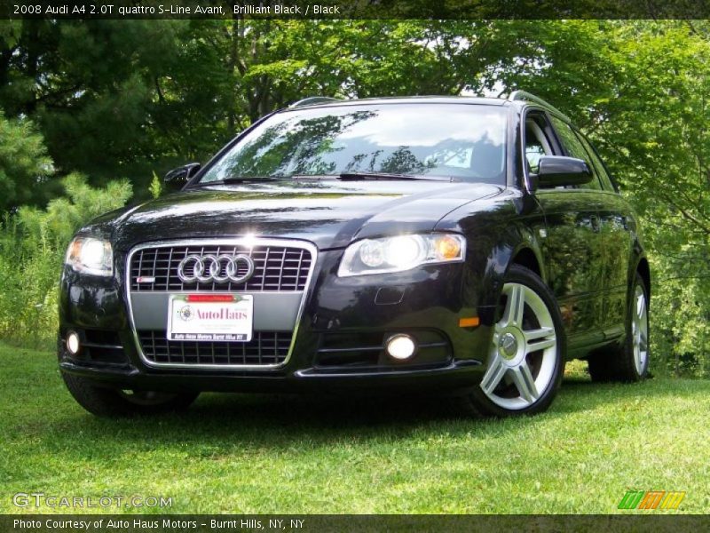 Brilliant Black / Black 2008 Audi A4 2.0T quattro S-Line Avant