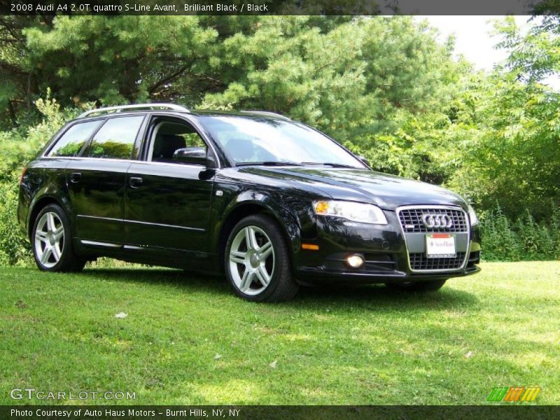 Brilliant Black / Black 2008 Audi A4 2.0T quattro S-Line Avant