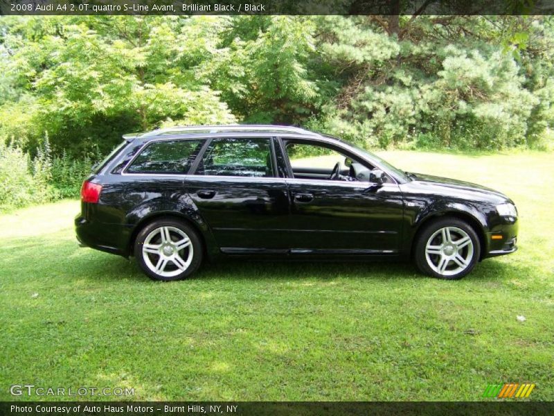 Brilliant Black / Black 2008 Audi A4 2.0T quattro S-Line Avant