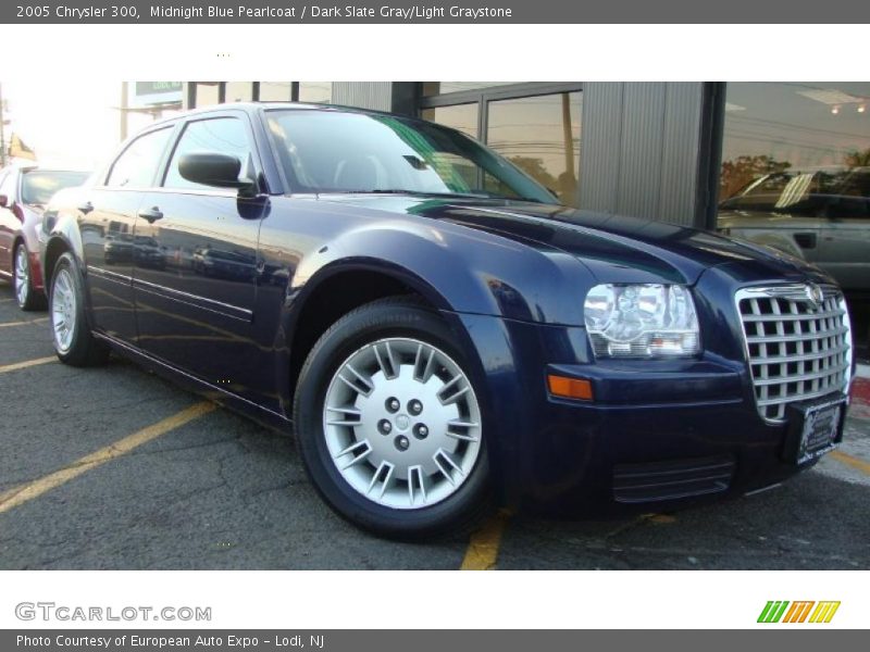 Midnight Blue Pearlcoat / Dark Slate Gray/Light Graystone 2005 Chrysler 300