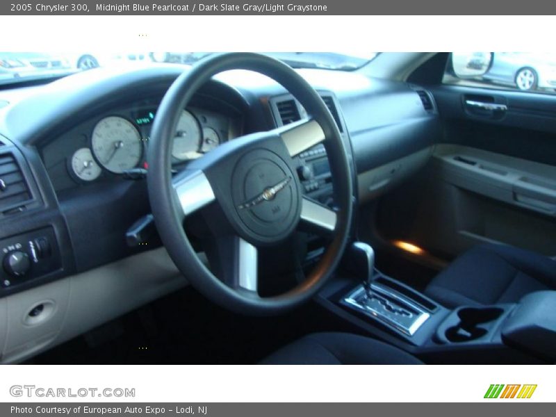 Midnight Blue Pearlcoat / Dark Slate Gray/Light Graystone 2005 Chrysler 300