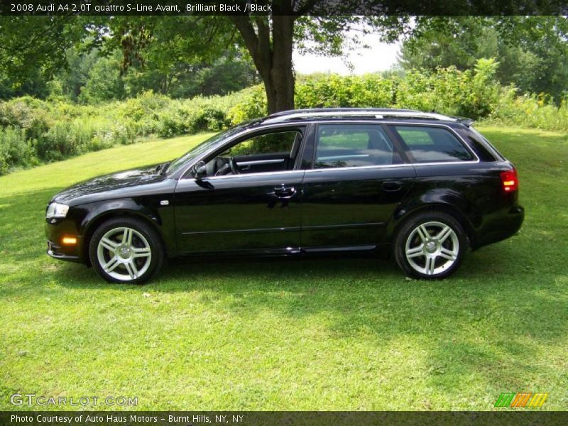 Brilliant Black / Black 2008 Audi A4 2.0T quattro S-Line Avant