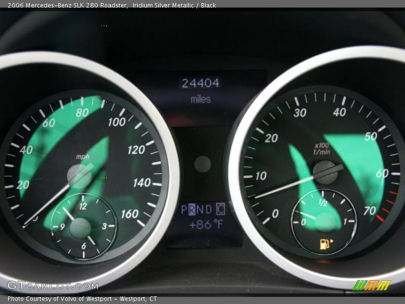 Iridium Silver Metallic / Black 2006 Mercedes-Benz SLK 280 Roadster