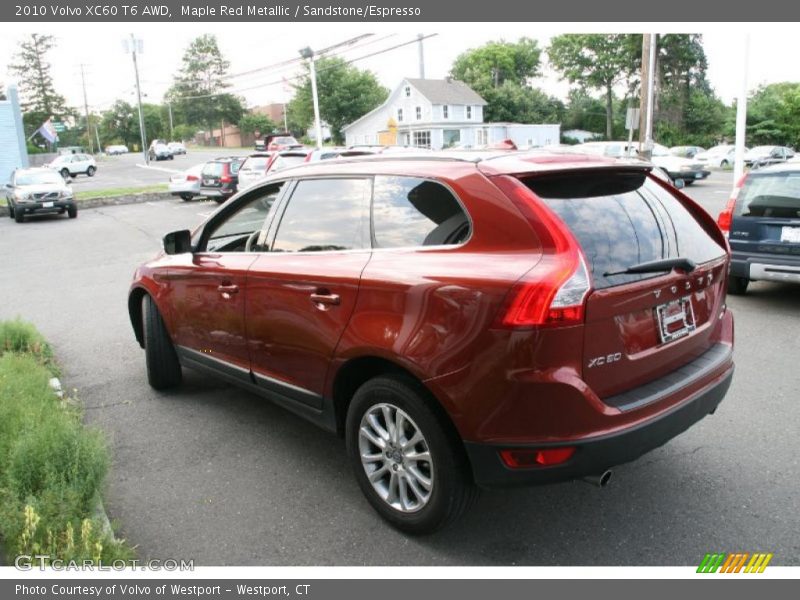 Maple Red Metallic / Sandstone/Espresso 2010 Volvo XC60 T6 AWD