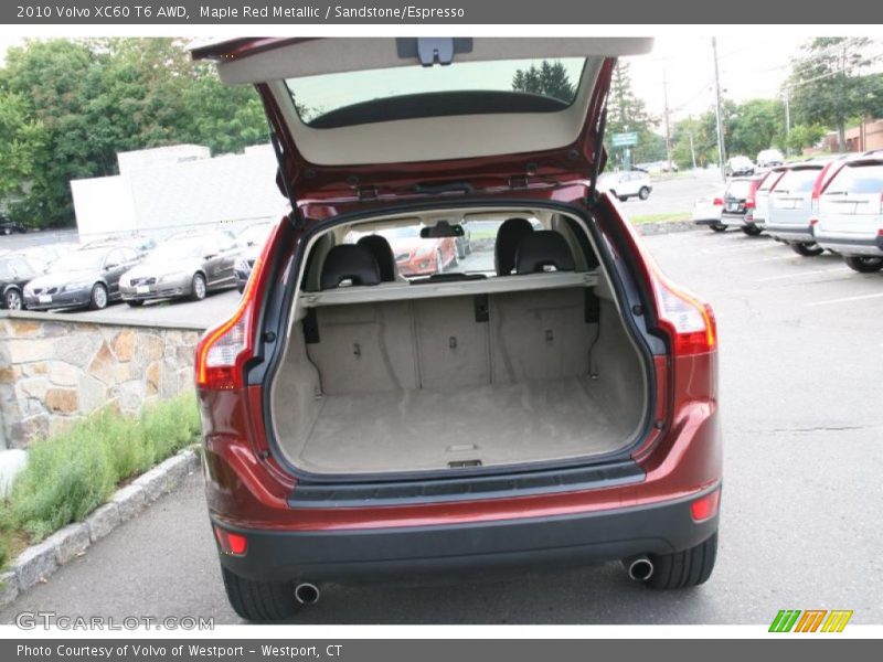 Maple Red Metallic / Sandstone/Espresso 2010 Volvo XC60 T6 AWD
