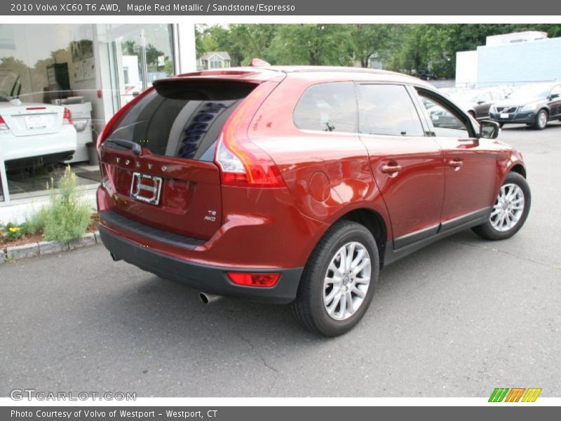 Maple Red Metallic / Sandstone/Espresso 2010 Volvo XC60 T6 AWD