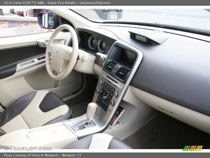 Maple Red Metallic / Sandstone/Espresso 2010 Volvo XC60 T6 AWD