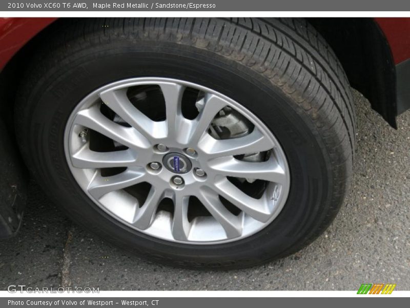 Maple Red Metallic / Sandstone/Espresso 2010 Volvo XC60 T6 AWD