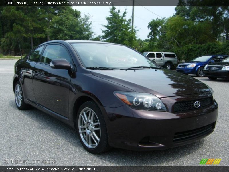 Sizzling Crimson Red Mica / Dark Charcoal Gray 2008 Scion tC