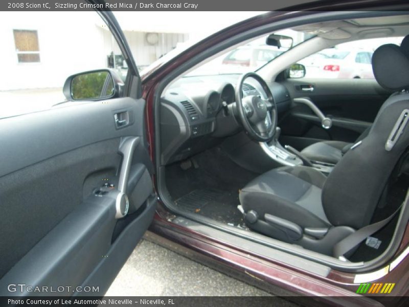 Sizzling Crimson Red Mica / Dark Charcoal Gray 2008 Scion tC