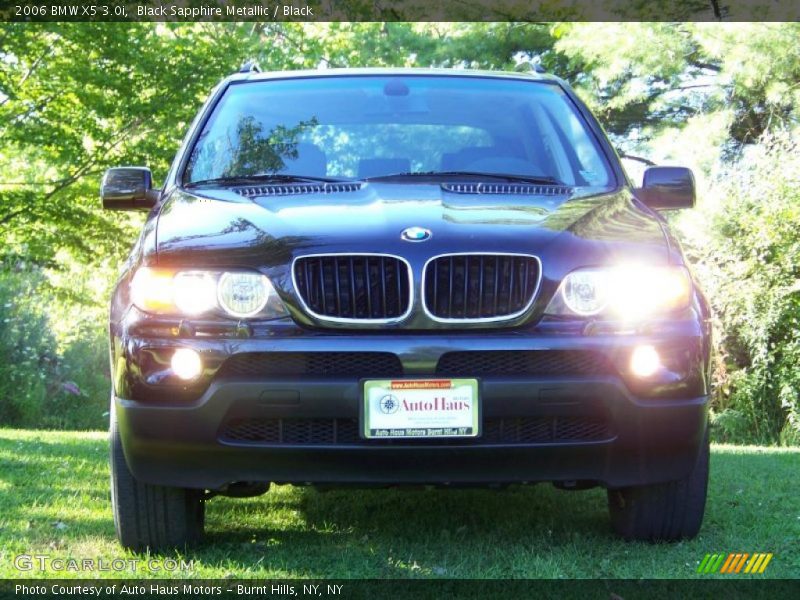 Black Sapphire Metallic / Black 2006 BMW X5 3.0i